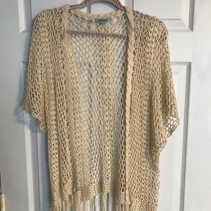 Crocheted kimono